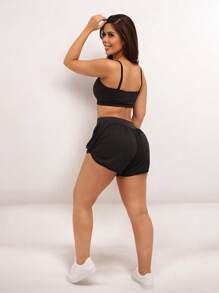 Women Sports Sets - 黑色 - 查看 4