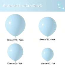 高品质乳胶气球套装 18/12/10/5 英寸派对装饰气球适合生日、情人节婚礼、毕业派对、新季节新娘送礼会、性别揭示派对装饰气球 - 彩色 - 查看 26