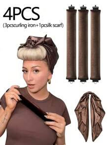 9 件/6 件/3 件/1 件全新卷发梳无需加热波浪卷发器工具、睡眠过夜卷发滚筒、卷发器、无热卷发、卷发器、理发沙龙美容旅行必备美发产品及配件 - 彩色 - 查看 18