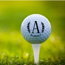 3 pièces Balles de golf personnalisées, balles de golf de haute qualité personnalisées, cadeau idéal pour le mari