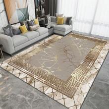 Dicke Kristall-Samt Qualität großer Teppich für Innenräume, Wohnzimmer-Teppich, Sofa-Teppich, Schlafzimmer-Teppich, rutschfeste Bettvorleger, Essbereich/Küchen-Teppich, Bürostuhlunterlage, Tür-/Eingangsbereich-Matte, Picknick-Matte für Outdoor, Baby-Krabbelteppich, Outdoor-Camping-Matte - Streifen - Übersicht 3