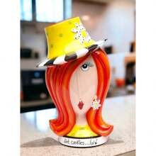 Kevinsgiftshoppe Ceramic Dollymamas Daisy Lady Cookie Jar , - Nhiều màu - Xem 2