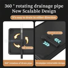 1 Set Dish Rack, 2 Tier Dish Drying Rack, Rustproof Kitchen Dish Drying Rack With Drainboard And Utensil Holder For Kitchen Countertop, Kitchen Accessories