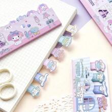 Sanrio Sanrio Character Shaped Sticky Notes, Indexing Marker Stickers, Cute Cartoon Office Supplies