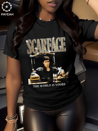 Payeah 1Pcs Classic Movie Posters 100% Cotton Short-Sleeved T-Shirt 220g