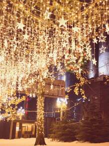 Maan- en sterlichtsnoer, waterdichte, kunststof wandkrans met 8 knipperstanden, warme lichtsnoeren, ideaal voor buiten, terras, tuin, bruiloft, feest, nieuwjaar, kerstmis, Moederdagdecoratie