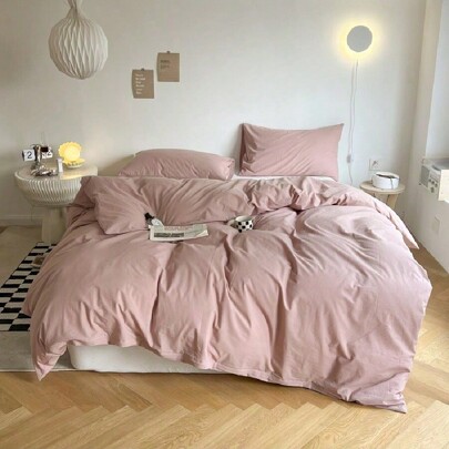 1 Set Of Dopamine Color Bedding - Multi-Piece Set, Solid Color Bedding In Multiple Sizes For Dorm, Apartment, Hotel, Vacation Home - Soft & Skin-Frien