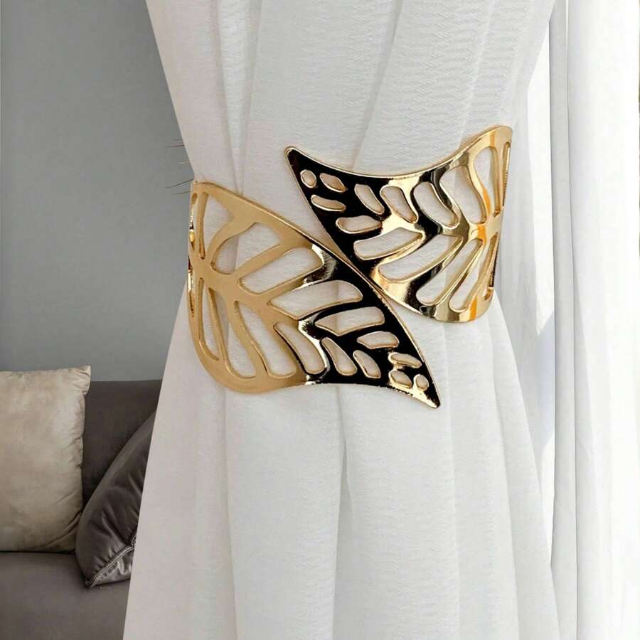 1pc Luxury Alloy Curtain Clips, Window Decor For Home Decoration No-Drill, Convenient Installation