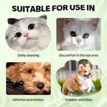 100ml Cat/Dog Lover Gift And Dog/Cat Mom Love Pet Bright Eyes + 200 Pieces Of Cat/Dog Lover Gift And Dog/Cat Mom Love Pet Eye Wipes, Special Dog Lover And Dog Mom Love Eye Cleaning Wipes, Clean Dog Lover And Dog Mom Love Tear Marks, Cat/Dog Lover Gift And Dog/Cat Mom Love Pet Wipes - White - View 9
