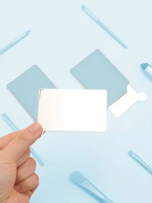 1PC Stainless Steel Multi-Color Carded Makeup Mirror Student Dormitory Desktop Small Mirror Ladies Dressing Mirror Travel Gift For Girlfriend And Mother Birthday Gifts Graduation