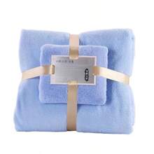 2PC Bath Towels Set Soft Highly Absorbent Quick-Drying Coral Velvet Bath Towel Adults Hotel & Spa Use JDTS - màu xanh lá - Xem 2