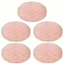 5 stuks ultrazachte handgehaakte stof, voor haken, breien en meerkleurige garens, doe-het-zelf-knutselgarens, 4-draads garen voor doe-het-zelf-sjaal, muts, trui, haakpakketten voor beginners, comfortabel en gezond leven