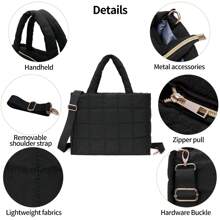 Bolso de tela acolchado ultraligero y de alta capacidad