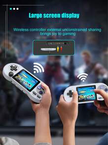 Portable Retro Nostalgic SF2000 Game Console, 1500mAh Battery, 3.0-Inch Display Screen, Supports Two Player Battles, Suitable For TV Games. - Multicolor - View 8