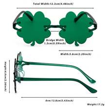 8个三叶草绿色装饰玻璃杯，适用于圣帕特里克节和爱尔兰节日 - 墨綠色 - 查看 9