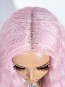 13*6*1 T-Part Synthetic Lace Front Wig 42 Inch Super Long Wavy Hair Black Brown Blonde Wig Heat Resistant Fiber For Women Daily Party And Cosplay Use