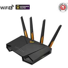ASUS TUF Gaming AX3000 V2 Dual Band WiFi 6 Router 2.5Gbps Port Mobile Game Mode AI Mesh Adapt QoS  Internet Security Gear Accelerator - WIFI6AX3000TUFgaming - View 2