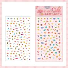 2 hojas de pegatinas mini adorables, serie de diseños de animales peculiares, pegatinas decorativas para manualidades, estuches de teléfono, cuadernos, cascos, monopatines, juguetes DIY creativos - Multicolor - Ver 16