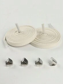 Slouchy Elastic No-Tie Shoelace For Flat Shoes, Canvas Shoes, Sneakers, Athletic Shoes - Multicolor - View 22