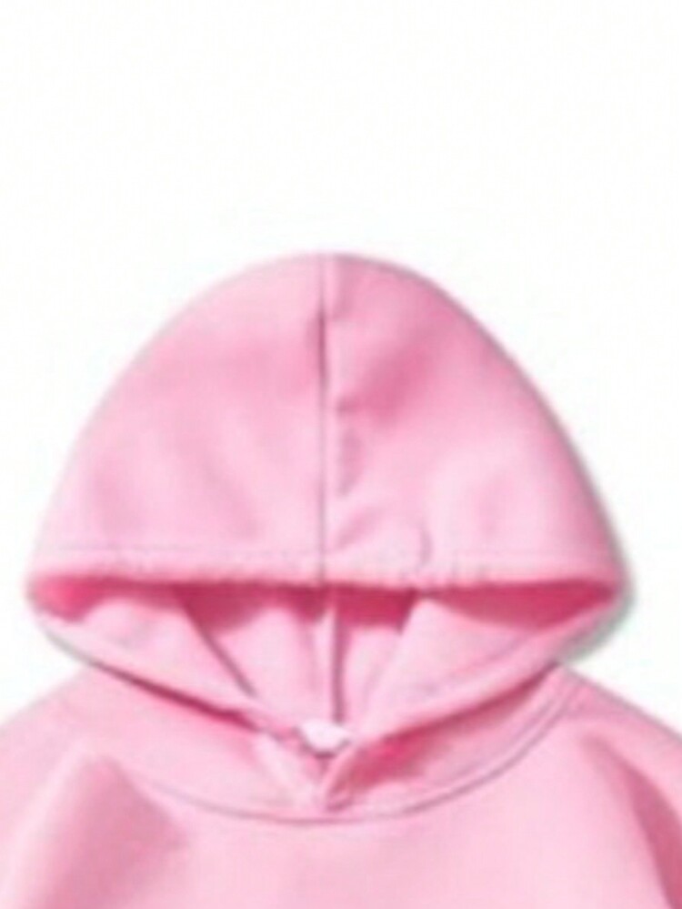 Sudadera de algodón estampada con diseño de pareja "CONECTAMOS" - Rosa - Añade 3