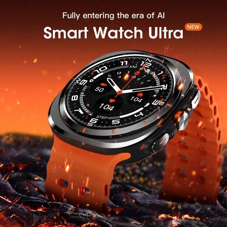 Reloj inteligente maxwear gtr11 ultra pantalla de 1,45 pulgadas 4GB de memoria ip68 Bluetooth impermeable llama a alerta ai - Gris - Añade 2