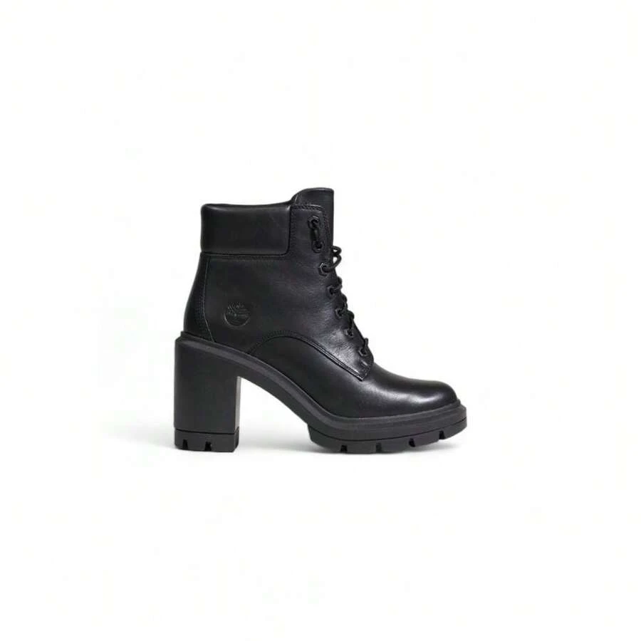 Recycled Leather Women's Pump - Black - View 1