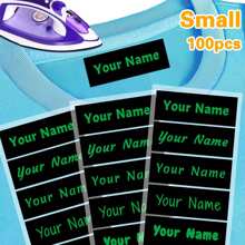 Customized Clothes Personalized Name Stickers Can Be Ironed On Clothes And Washable Labels, Washable Sewing/Iron Name Tags, Suitable For School Uniforms, Bed Sheets, Hats, Socks, School Bags, Etc. Stylish, Adorable, High-Quality Custom, Personalized, School Students, Kids For Birthdays School, Office, Home, Multi-Functional, For Valentine's Day, For Weddings, For Housewarming, Back To School Supplies,Customized Stickers,Warm Ambience - Multicolor - View 27