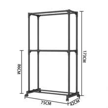 Telescopic Clothing Rack Heavy-DutyMetal Garment Rack On Wheels AdjustableTelescopic Clothes Drying Rack For LivingRoom