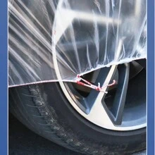 1pc/3pcs Disposable Car Jacket Thick Transparent Car Cover Sunscreen And Rainproof Plastic PE Film Dust Cover Universal Protective Cover