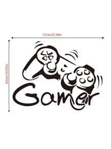 1 Set Game Theme Embossed Wall Stickers, Home Decor For Bedroom, Living Room, For Game Lovers Room Decor Wall Decor Bathroom Decor Bedroom Decor Room Decoration Stuff Living Room Decor House Decor Home Decor Living Room Wall Paper Personalised Stickers - Black and White - View 7