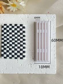 Cortadores de arcilla de geometría larga, cortador de arcilla polimérica de patrón ondulado simple para hacer aretes, herramientas de arcilla para manualidades de joyería con colgantes - Cortadores de arcilla - Ver 11