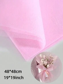 10 piezas de 48*48 cm Papel de seda artesanal DIY para ramos de flores, envoltura para regalos de boda, cumpleaños, Día de la Madre, San Valentín, con forro de algodón para arreglos florales