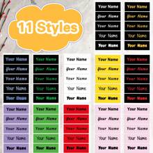Customized Clothes Personalized Name Stickers Can Be Ironed On Clothes And Washable Labels, Washable Sewing/Iron Name Tags, Suitable For School Uniforms, Bed Sheets, Hats, Socks, School Bags, Etc. Stylish, Adorable, High-Quality Custom, Personalized, School Students, Kids For Birthdays School, Office, Home, Multi-Functional, For Valentine's Day, For Weddings, For Housewarming, Back To School Supplies,Customized Stickers,Warm Ambience - Multicolor - View 7