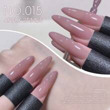 XEIJAYI 1瓶装 15毫升 冰紫色亮泽凝胶指甲油 - 持久不脱落，可卸除，UV凝胶，适用于美甲装饰，不含刺激性化学物质，温和护甲，情人节礼物之选 - 淡紫色 - 查看 3