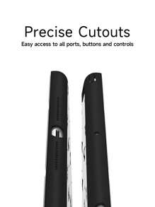 1 件黑色优雅蝴蝶结亚克力透明后盖保护壳，兼容 iPad 10、第 9 代/Mini 6/10.2 英寸 iPad Pro 11 2021/2020、iPad 第 5 代 (9.7 英寸)、iPad Air 第 5 代 2022，带铅笔槽，防摔，自动睡眠/唤醒 - 彩色 - 查看 7