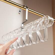 1 件带子衣架，多功能内衣背心收纳，塑料透明挂钩，晾衣架，春季，简约，夏季上衣 - 彩色 - 查看 11