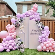 高品质乳胶气球套装 18/12/10/5 英寸派对装饰气球适合生日、情人节婚礼、毕业派对、新季节新娘送礼会、性别揭示派对装饰气球 - 彩色 - 查看 10