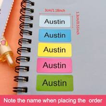 60/120/180pcs Personalized Daycare Name Labels ,Custom Colored Name Labels - Waterproof Name Stickers For Bottles And School Supplies - Multicolor - View 4