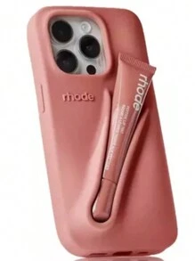 Funda Rhode Para iPhone Con Lipstick Lip Glaze No Incluido - Coral - Ver 2