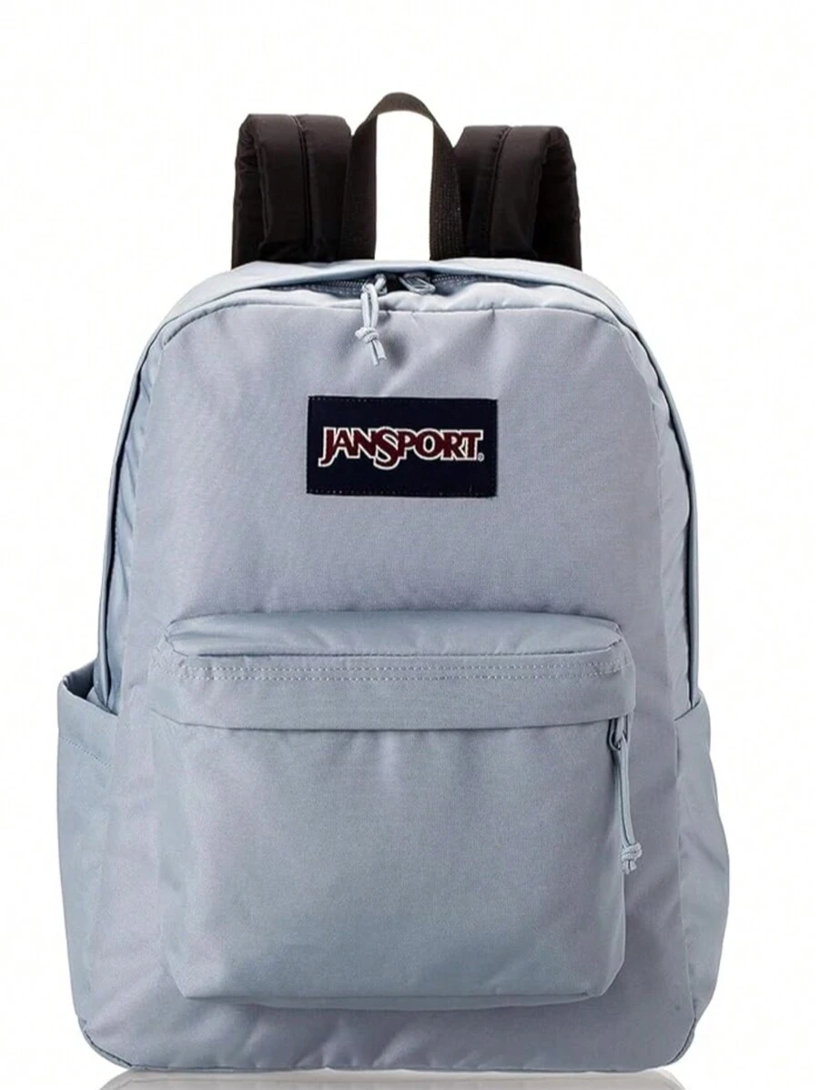 JanSport SuperBreak Plus 背包帶襯墊 15 英寸筆記型電腦套和集成瓶袋 - 寬敞耐用的背包，適合工作和旅行 - 藍色黃昏 - 藍色黃昏 - 查看 1