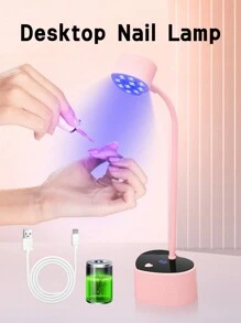 1 peça Lâmpada de Gel LED UV para Unhas Luz UV Roxa Máquina de Fototerapia para Unhas, Lâmpada de Manicure Profissional Secador de Esmalte em Gel Ultravioleta de Plástico Lâmpada de Esmalte em Gel UV para Unhas Cura Rápida Secagem Rápida Cola para Esmalte Lâmpada para Assar Unhas Alça Portátil Máquina de Unhas com Grande Espaço Sensor Inteligente Automático para Cura de Esmalte em Gel Uso em Salão e Arte em Unhas DIY para Casa, Melhores Presentes para Meninas, Novos Acessórios para Lâmpada de Unhas para Unhas dos Pés e Unhas Material Escolar - Rosa - Ver 2