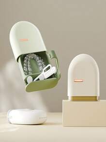 1 pieza Caja de almacenamiento invisible para alineadores, caja sellada para retenedor dental, estuche portátil para retenedor de ortodoncia - Multicolor - Ver 5
