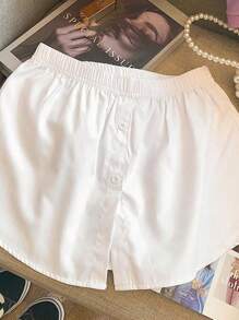 2pcs Women Long Hem Camisole And Waist Skirt Set, Multi-Layer Styling To Cover Hips, Pair With T-Shirt Or T-Shirt, Suitable For Summer, Autumn, Halloween And Other Occasions - Multicolor - View 6