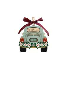 Decorações de madeira para a temporada de casamentos 2025 - Decorações suspensas para noivado e casamento, decorações de penduricalhos para carro, decorações de caixa de presente, presentes de casamento, decorações de festa