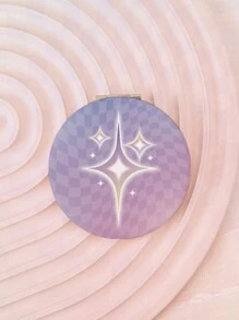 1PC Round 7CM Foldable Double Sided Makeup Mirror With 2X Magnifier Is A Perfect Gift For Dear Mothers, Aunts, Grandmothers, Daughters, Nieces, Sisters, Goddaughters, Brides And Lovely Bridesmaids! Ideal Gift For Holidays, Birthdays, Weddings, Mother's Day, Valentine's Day, New Year's Day, Etc.