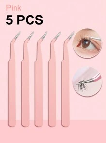 Waloshow 10pcs Eyelash Tweezers For Women,Stainless Steel Tweezers Set Curved Tweezers Precision Lash Tweezers For Eyelash Extensions Pointed Tweezers For Crafts Rhinestone Picker Tool