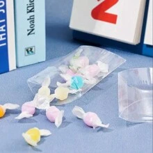 50/20/5件PVC透明枕形礼品盒，透明塑料立方体糖果盒，派对零食盒，独立巧克力炸弹包装盒，可爱透明塑料枕形礼品盒，适用于婚礼，派对，沐浴，糖果礼品，零食礼品盒，生日派对礼品盒，透明包装盒，派对礼物 - 彩色 - 查看 6