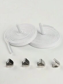 Slouchy Elastic No-Tie Shoelace For Flat Shoes, Canvas Shoes, Sneakers, Athletic Shoes - Multicolor - View 29