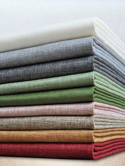 1pc & Linen Blended Faux Linen Fabric, Suitable For Wedding Tablecloth, Cushion Cover, Pillow