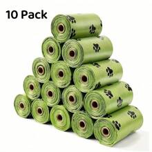 150 bolsas para excremento de perro en 10 rollos, bolsas para residuos de perro extra gruesas y resistentes 100% a prueba de fugas con aroma a lavanda, bolsas de excremento de perro.
